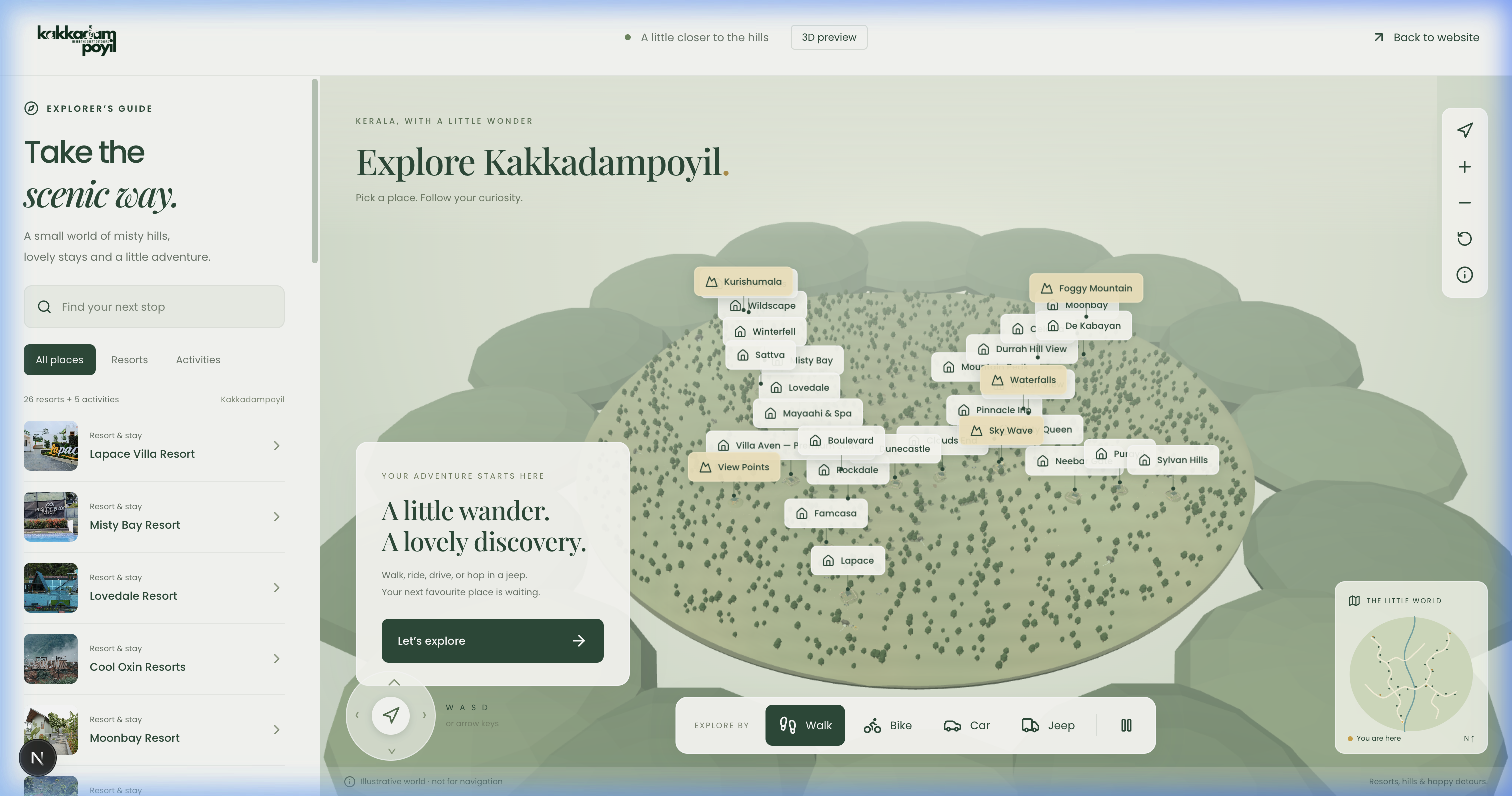 Explore Kakkadampoyil in 3D: Plan Your Visit Visually